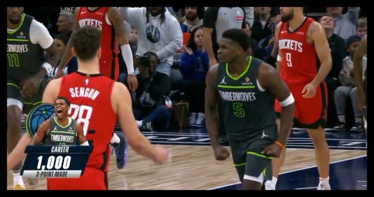  23歲186天！愛德華茲成NBA歷史上最年輕投進(jìn)1000記三分球員