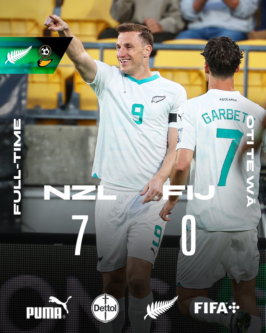  距世界杯一步之遙！新西蘭7-0進(jìn)大洋洲決賽，其FIFA排名高國(guó)足1位