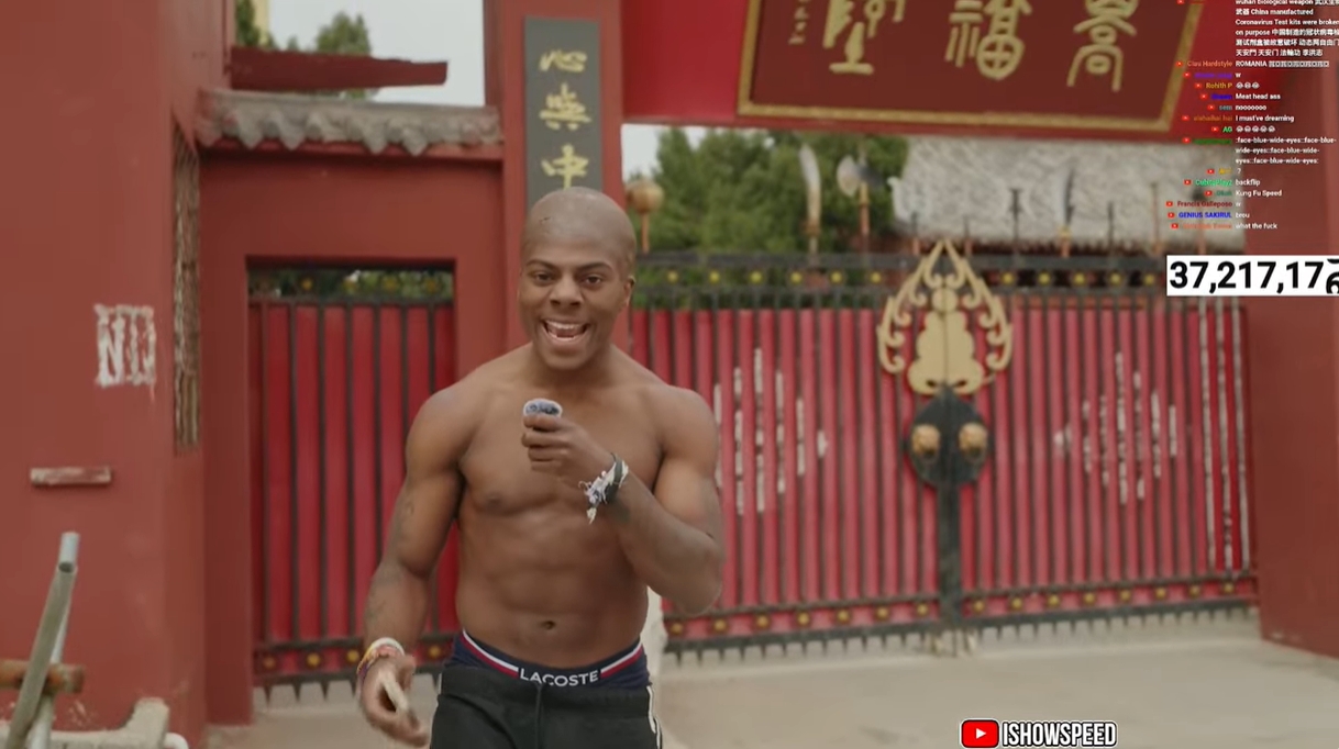  光頭造型！Speed中國(guó)行來(lái)到鄭州少林寺，上香拜佛學(xué)功夫