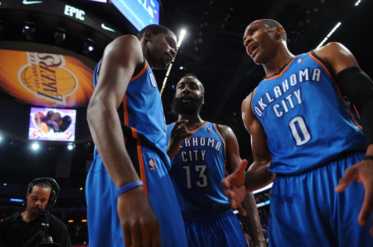  雷霆三少得分全部進(jìn)入歷史前20！他們是NBA歷史最大的如果嗎？